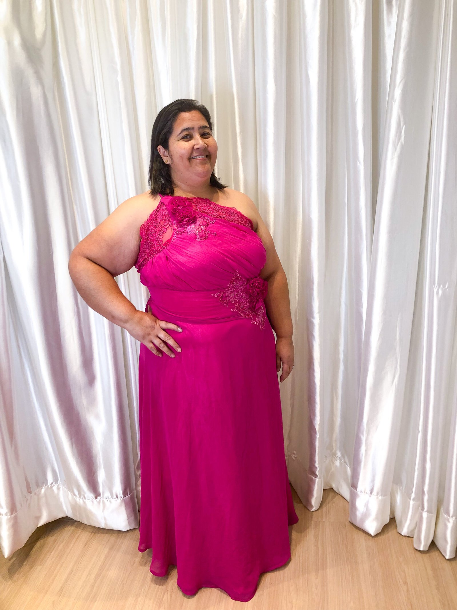 Vestido longo Pink Modelo Solto