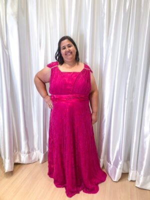 Vestido longo Pink Modelo Solto