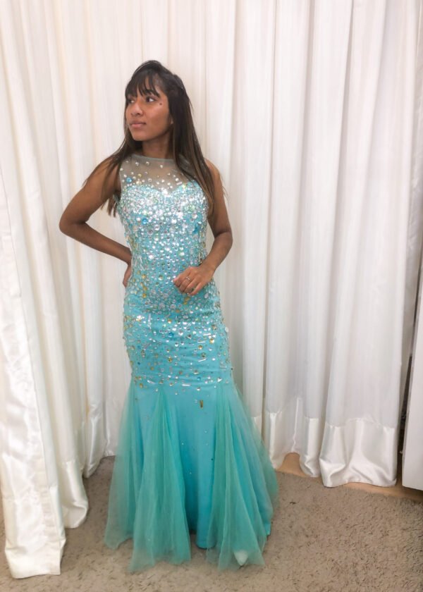 Vestido Longo Verde Modelo Sereia