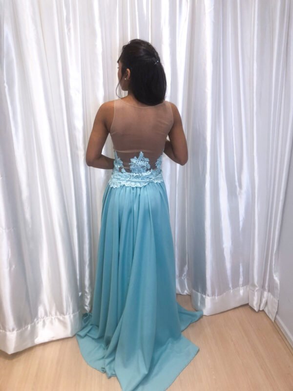 Vestido Longo Verde Modelo Solto - Imagem 3
