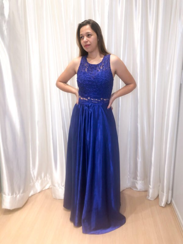 Vestido Longo Azul Royal