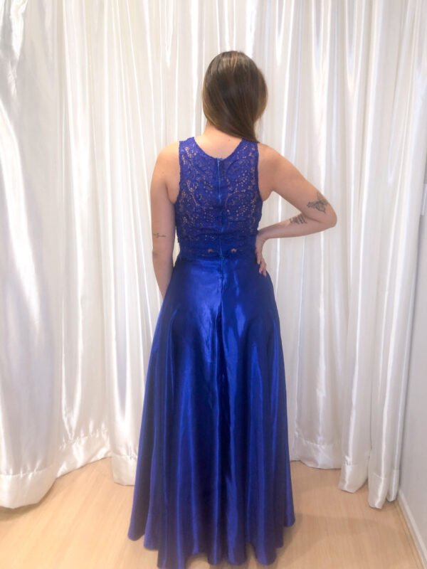 Vestido Longo Azul Royal - Imagem 2