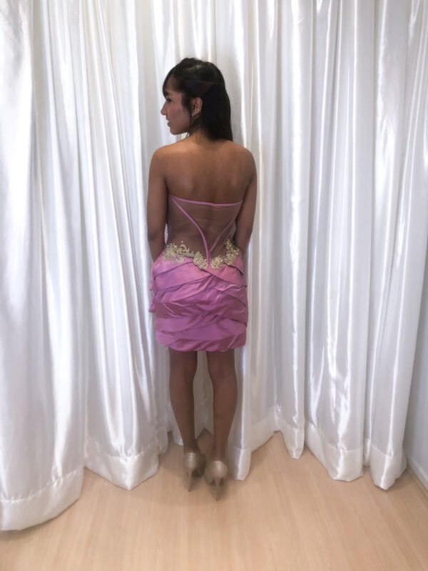 Vestido Curto Rosa Canela - Imagem 2
