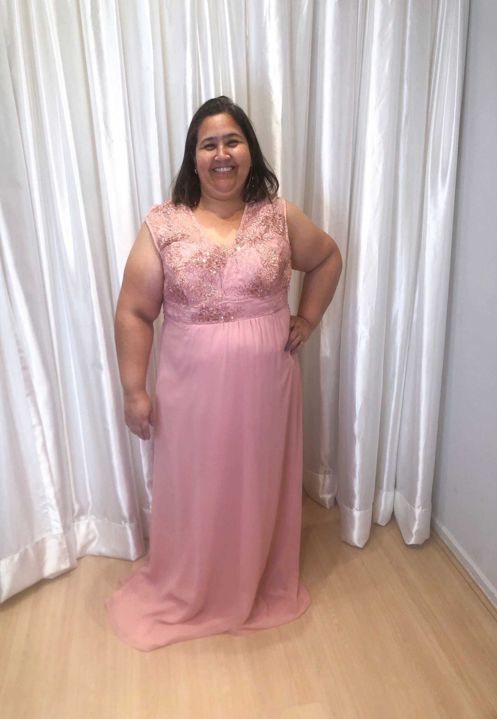 Vestido Longo Rosa