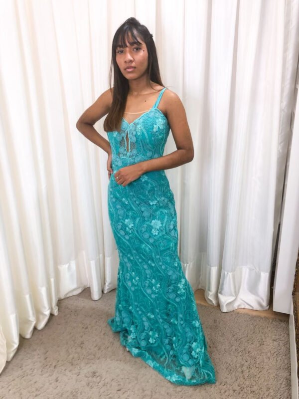 Vestido Longo Verde Modelo Sereia