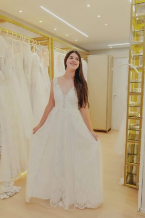 Vestido de Noiva Modelo Evasê