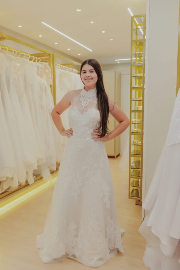 Vestido de Noiva Modelo Evasê