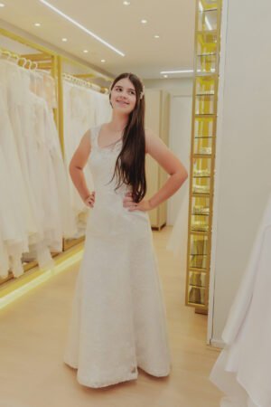 Vestido de Noiva Modelo Evasê
