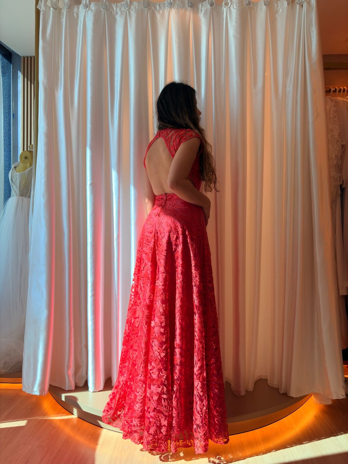 Vestido Longo laranja - Imagem 2