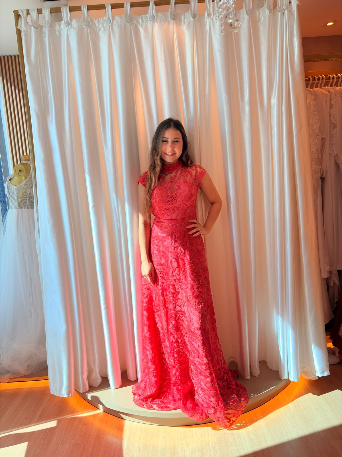 Vestido Longo laranja